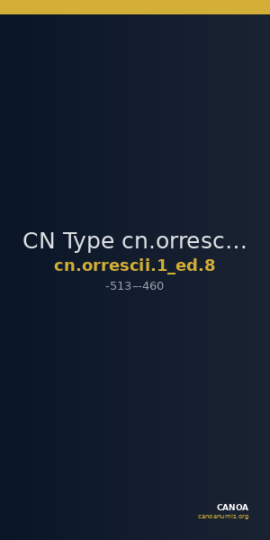 CN Type cn.orrescii.1_ed.8 — CANOA