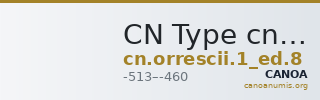 CN Type cn.orrescii.1_ed.8 — CANOA