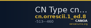 CN Type cn.orrescii.1_ed.8 — CANOA