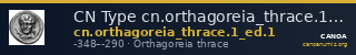 CN Type cn.orthagoreia_thrace.1_ed.1 — CANOA