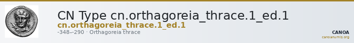 CN Type cn.orthagoreia_thrace.1_ed.1 — CANOA
