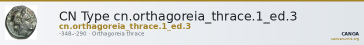 CN Type cn.orthagoreia_thrace.1_ed.3 — CANOA