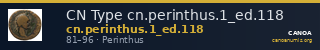 CN Type cn.perinthus.1_ed.118 — CANOA