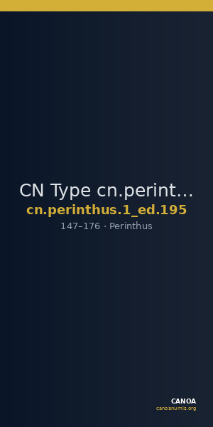 CN Type cn.perinthus.1_ed.195 — CANOA