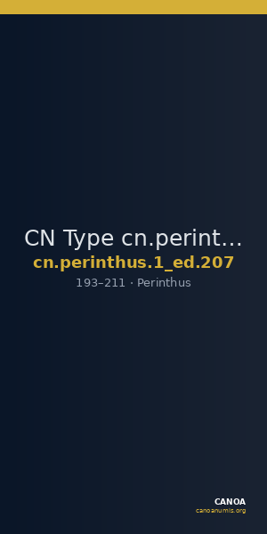 CN Type cn.perinthus.1_ed.207 — CANOA