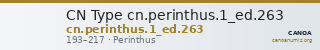 CN Type cn.perinthus.1_ed.263 — CANOA