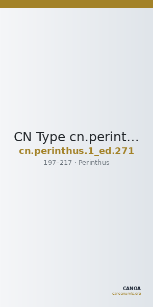 CN Type cn.perinthus.1_ed.271 — CANOA