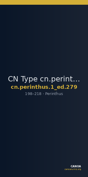 CN Type cn.perinthus.1_ed.279 — CANOA