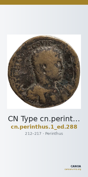 CN Type cn.perinthus.1_ed.288 — CANOA