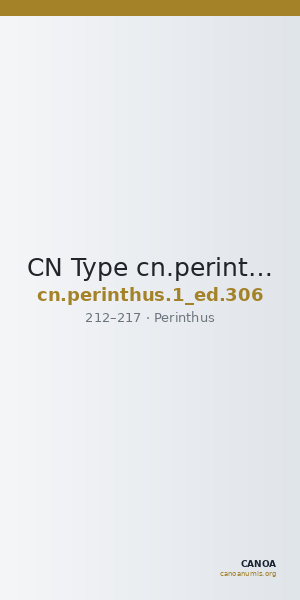 CN Type cn.perinthus.1_ed.306 — CANOA