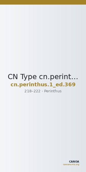 CN Type cn.perinthus.1_ed.369 — CANOA