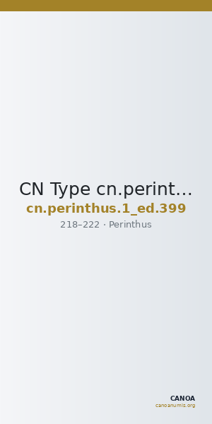 CN Type cn.perinthus.1_ed.399 — CANOA