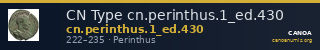 CN Type cn.perinthus.1_ed.430 — CANOA