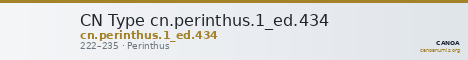 CN Type cn.perinthus.1_ed.434 — CANOA