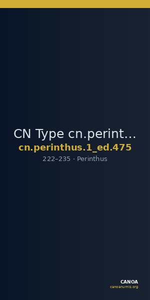CN Type cn.perinthus.1_ed.475 — CANOA
