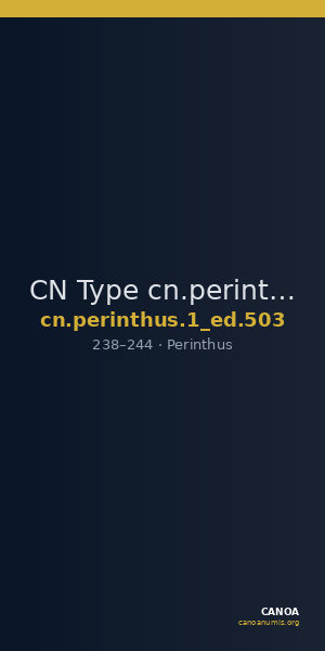 CN Type cn.perinthus.1_ed.503 — CANOA