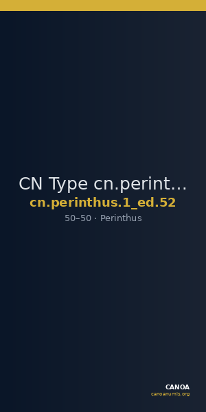 CN Type cn.perinthus.1_ed.52 — CANOA