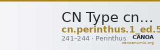 CN Type cn.perinthus.1_ed.554 — CANOA