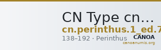 CN Type cn.perinthus.1_ed.72 — CANOA