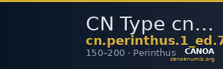 CN Type cn.perinthus.1_ed.75 — CANOA