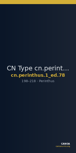 CN Type cn.perinthus.1_ed.78 — CANOA