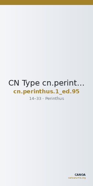 CN Type cn.perinthus.1_ed.95 — CANOA
