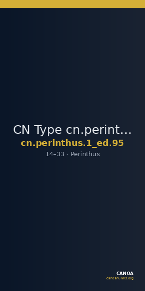 CN Type cn.perinthus.1_ed.95 — CANOA