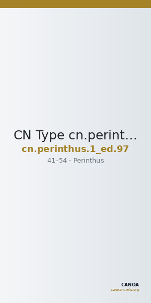 CN Type cn.perinthus.1_ed.97 — CANOA