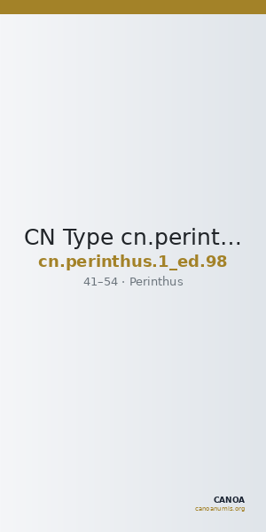 CN Type cn.perinthus.1_ed.98 — CANOA