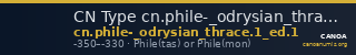 CN Type cn.phile-_odrysian_thrace.1_ed.1 — CANOA