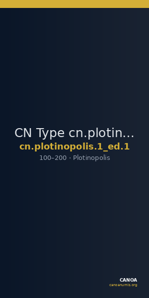 CN Type cn.plotinopolis.1_ed.1 — CANOA