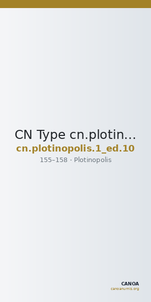 CN Type cn.plotinopolis.1_ed.10 — CANOA