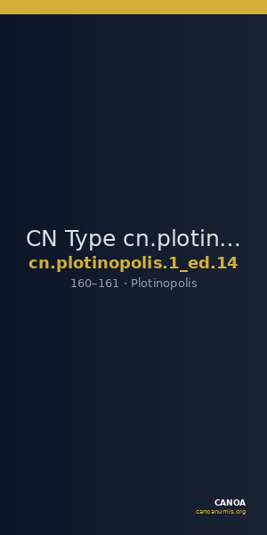 CN Type cn.plotinopolis.1_ed.14 — CANOA