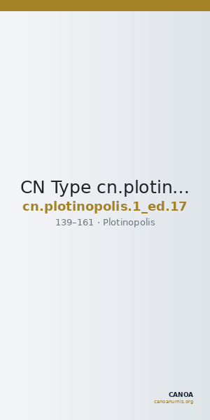 CN Type cn.plotinopolis.1_ed.17 — CANOA