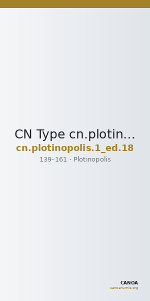 CN Type cn.plotinopolis.1_ed.18 — CANOA