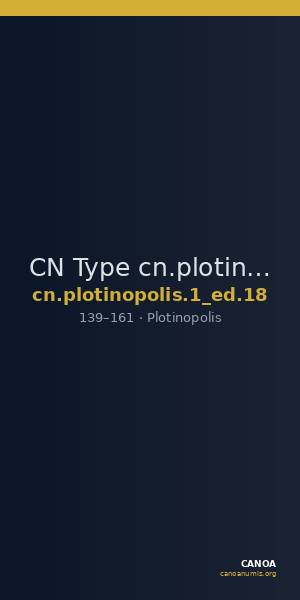 CN Type cn.plotinopolis.1_ed.18 — CANOA