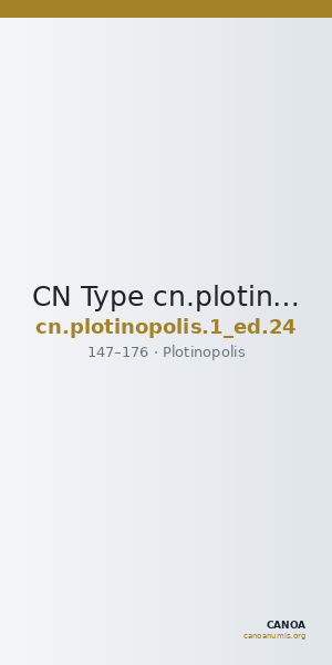 CN Type cn.plotinopolis.1_ed.24 — CANOA