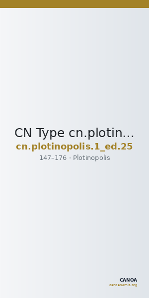 CN Type cn.plotinopolis.1_ed.25 — CANOA