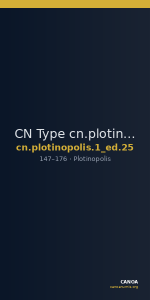 CN Type cn.plotinopolis.1_ed.25 — CANOA