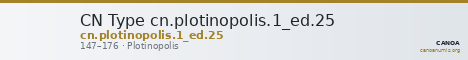 CN Type cn.plotinopolis.1_ed.25 — CANOA