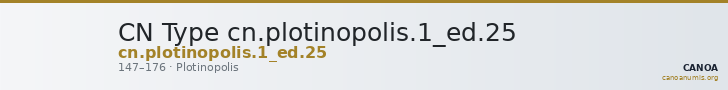 CN Type cn.plotinopolis.1_ed.25 — CANOA