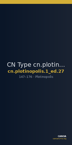 CN Type cn.plotinopolis.1_ed.27 — CANOA