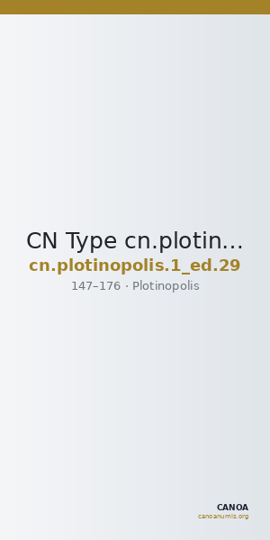 CN Type cn.plotinopolis.1_ed.29 — CANOA