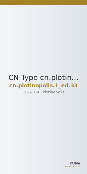 CN Type cn.plotinopolis.1_ed.33 — CANOA