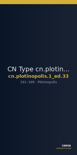 CN Type cn.plotinopolis.1_ed.33 — CANOA