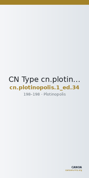 CN Type cn.plotinopolis.1_ed.34 — CANOA
