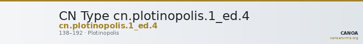CN Type cn.plotinopolis.1_ed.4 — CANOA