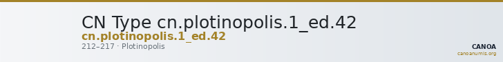 CN Type cn.plotinopolis.1_ed.42 — CANOA