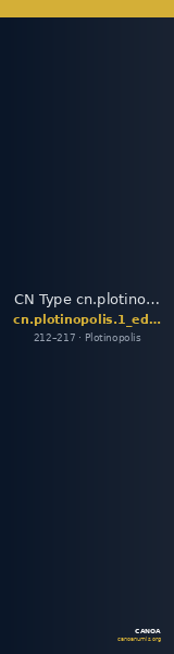 CN Type cn.plotinopolis.1_ed.43 — CANOA
