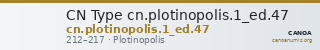 CN Type cn.plotinopolis.1_ed.47 — CANOA